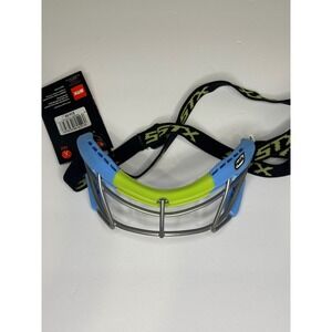 STX Rookie Lacrosse/Field Hockey youth mask Eye Protective Gear Blue/Green